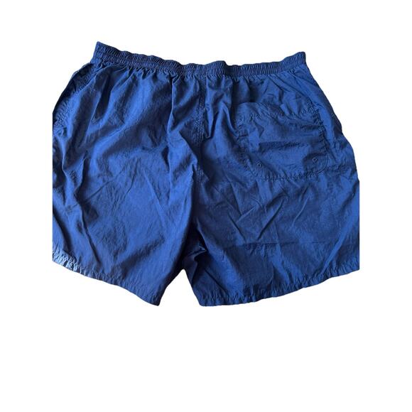 Columbia Men’s Large Shorts Mesh Lined Swim Trunks Navy Blue Fish Hike Gorpcore - Picture 3 of 7